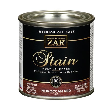 ZAR Semi-Transparent Moroccan Red Oil-Based Polyurethane Wood Stain 0.5 pt 51706